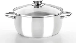 Batería de cocina con tapa de cristal 4 piezas MONIX M450002