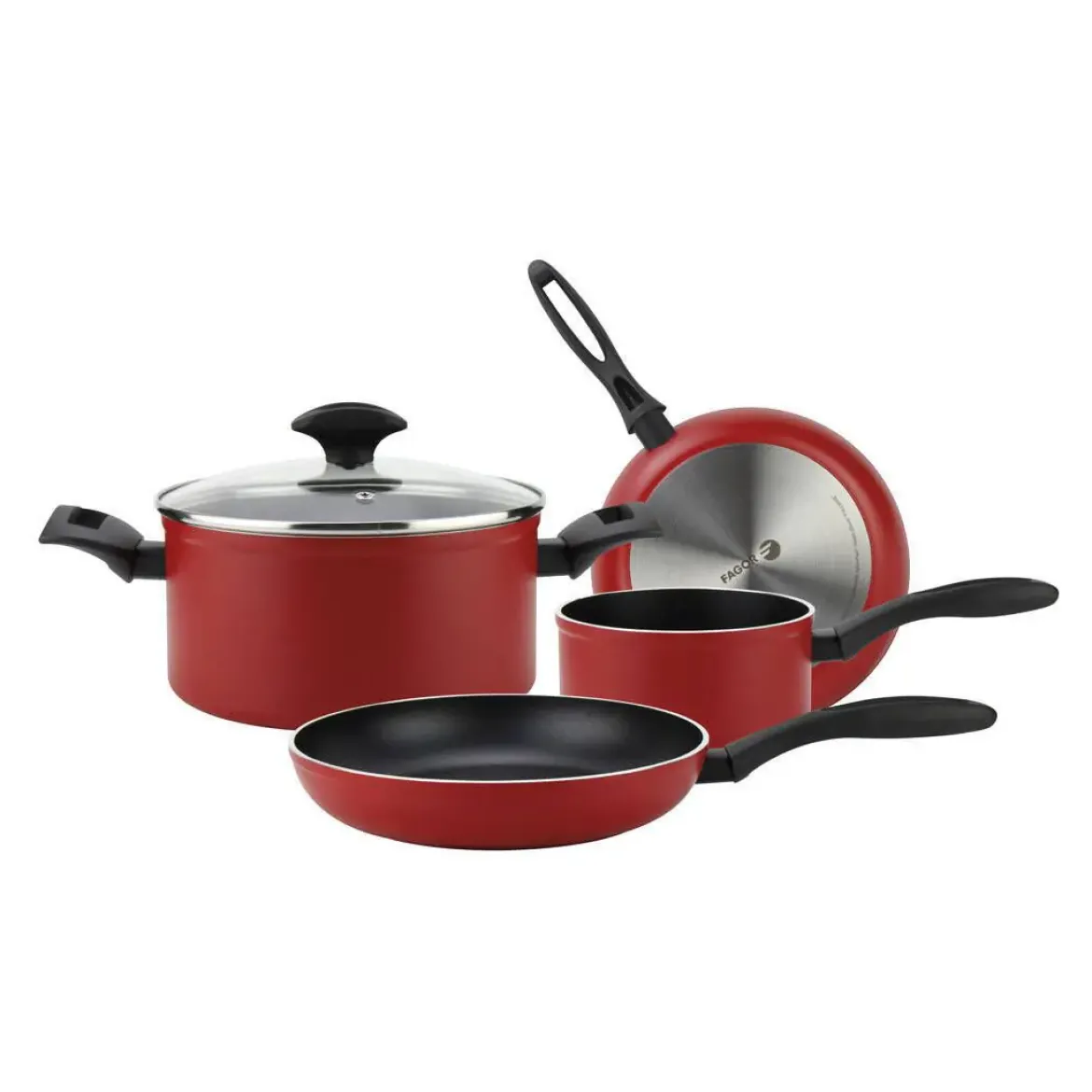 Batería de Cocina Fagor color Rojo MÁXIMA