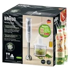 Batidora de Mano Braun MQ 50236 M Minipimer 5 + 2 Botellas de Aceite