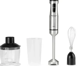Batidora de Mano 1500W Acero Inox Turbo con Vaso Picador ORBEGOZO BT5015