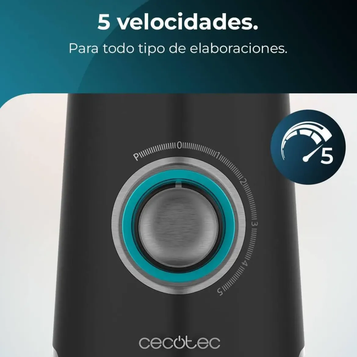 Batidora de Vaso Acero Inoxidable 2000 W POWER BLACK TITANIUM 2000MAX MIX GO 4383