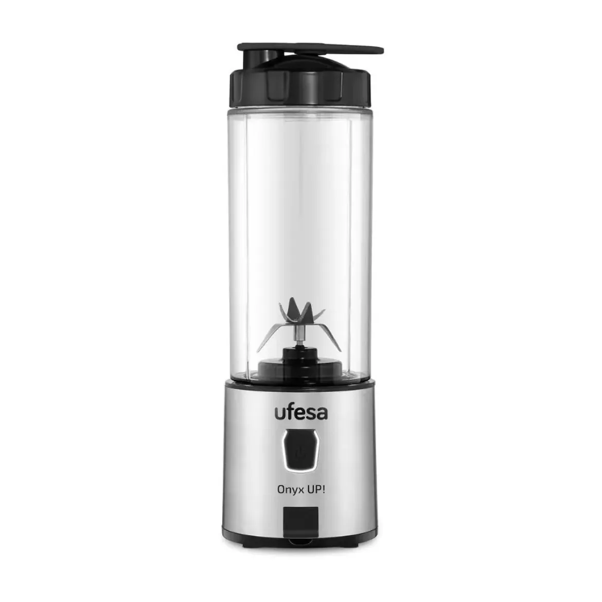Batidora de Vaso Portátil de Acero Inoxidable UFESA ONYXUP