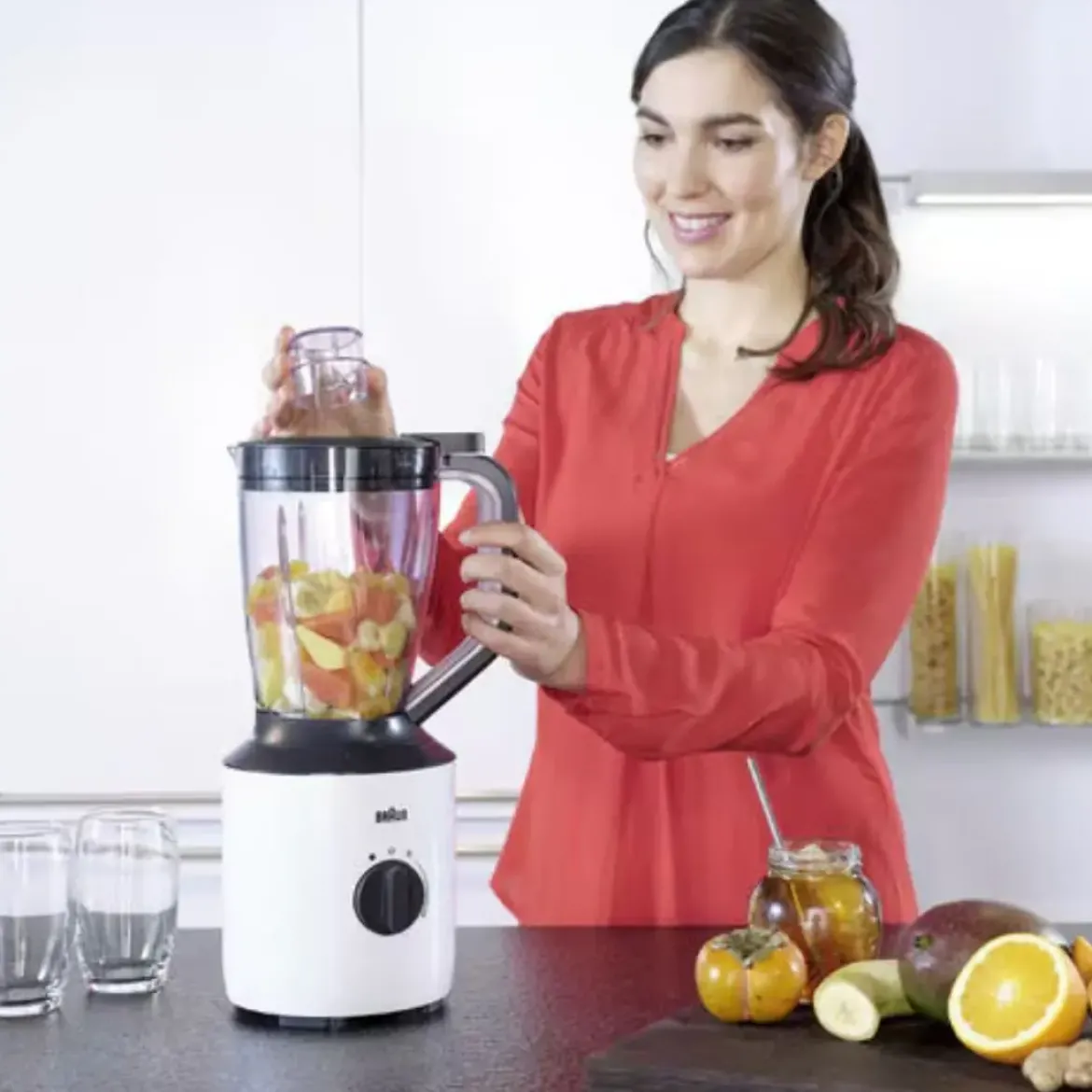 Batidora de vaso PowerBlend 3 Color Blanca JB3150WH