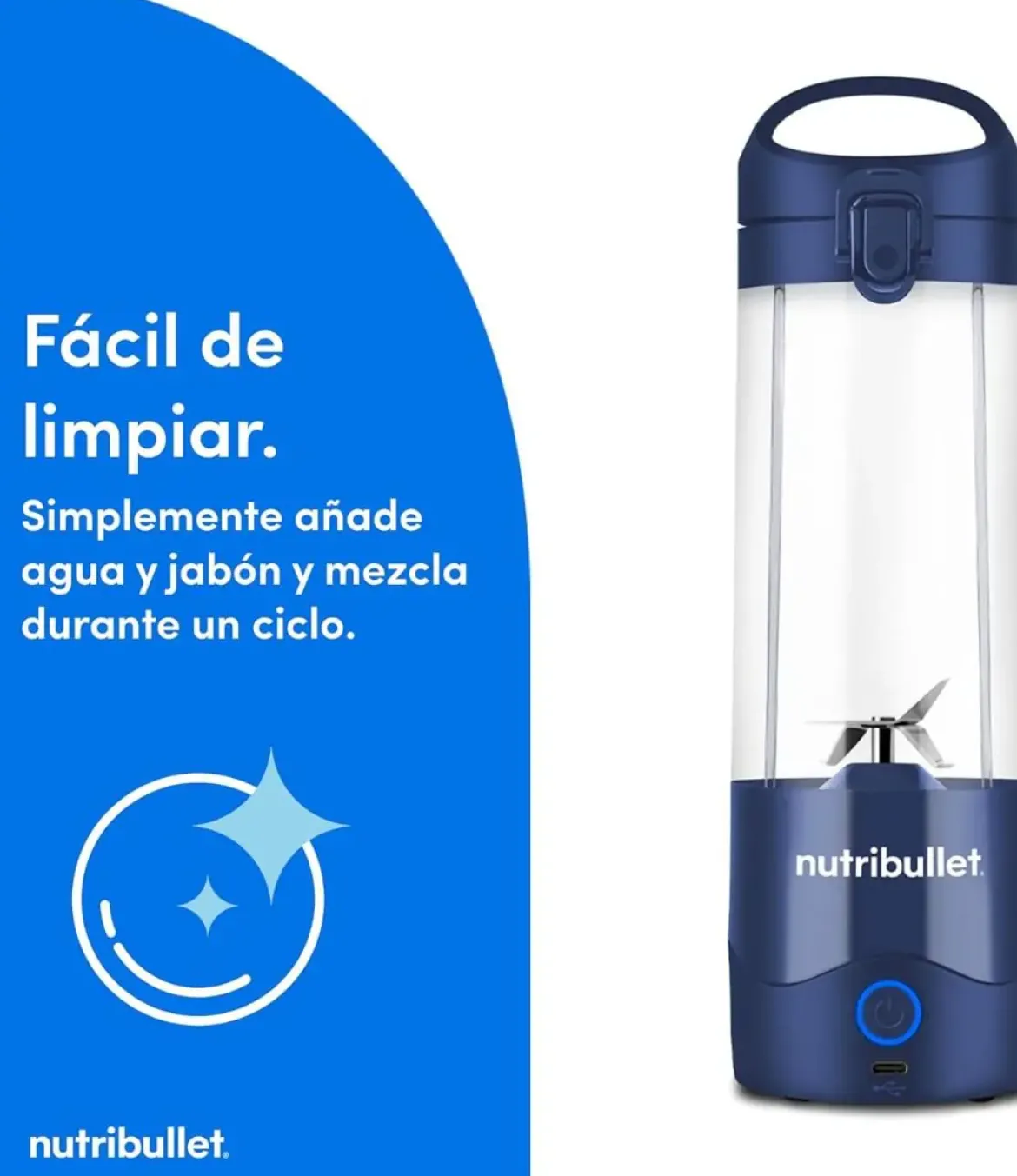 Batidora NUTRIBULLET Vaso 475 ml NBP003NBL