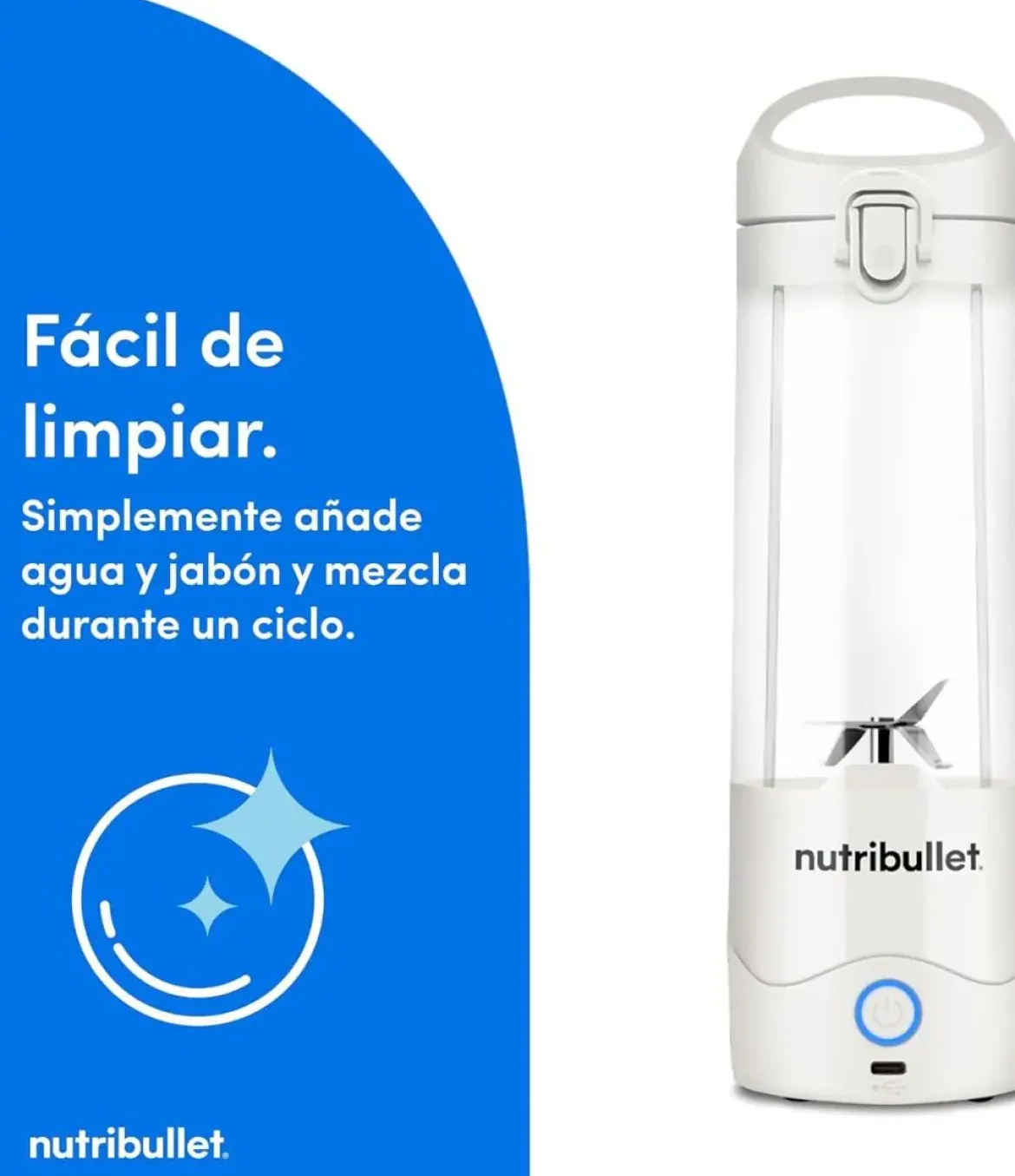 Batidora NUTRIBULLET Vaso 475 ml NBP003W