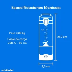 Batidora NUTRIBULLET Vaso 475 ml NBP003W