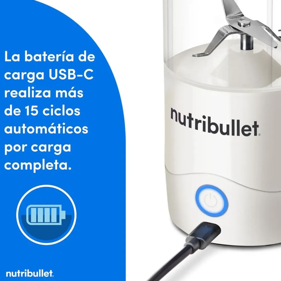 Batidora NUTRIBULLET Vaso 475 ml NBP003W