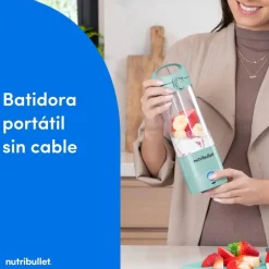 Batidora Personal Nutribullet Portátil USB-C Azul Turquesa NBP003LBL