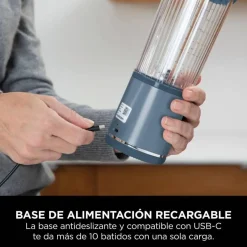Batidora Portátil Recargable con Vaso 530 ml NINJA BLAST Azul BC151EUNV