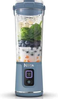 Batidora Portátil Recargable con Vaso 530 ml NINJA BLAST Azul BC151EUNV