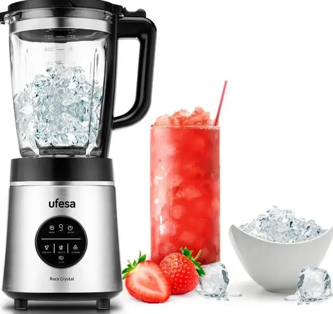 Batidora UFESA 1800W Cristal 6 Cuchillas Digital 70205733