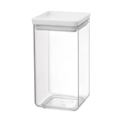 Bote Cuadrado de Plástico Apilable con Tapa Hermética TASTY+ 1,6 L 122484