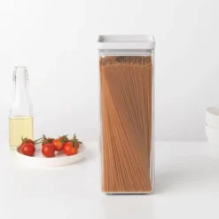 Bote Cuadrado de Plástico Apilable con Tapa Hermética TASTY+ 2,5 L 122545