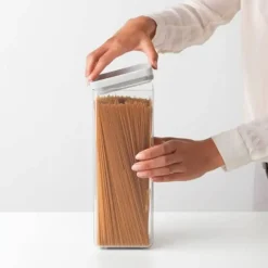 Bote Cuadrado de Plástico Apilable con Tapa Hermética TASTY+ 2,5 L 122545