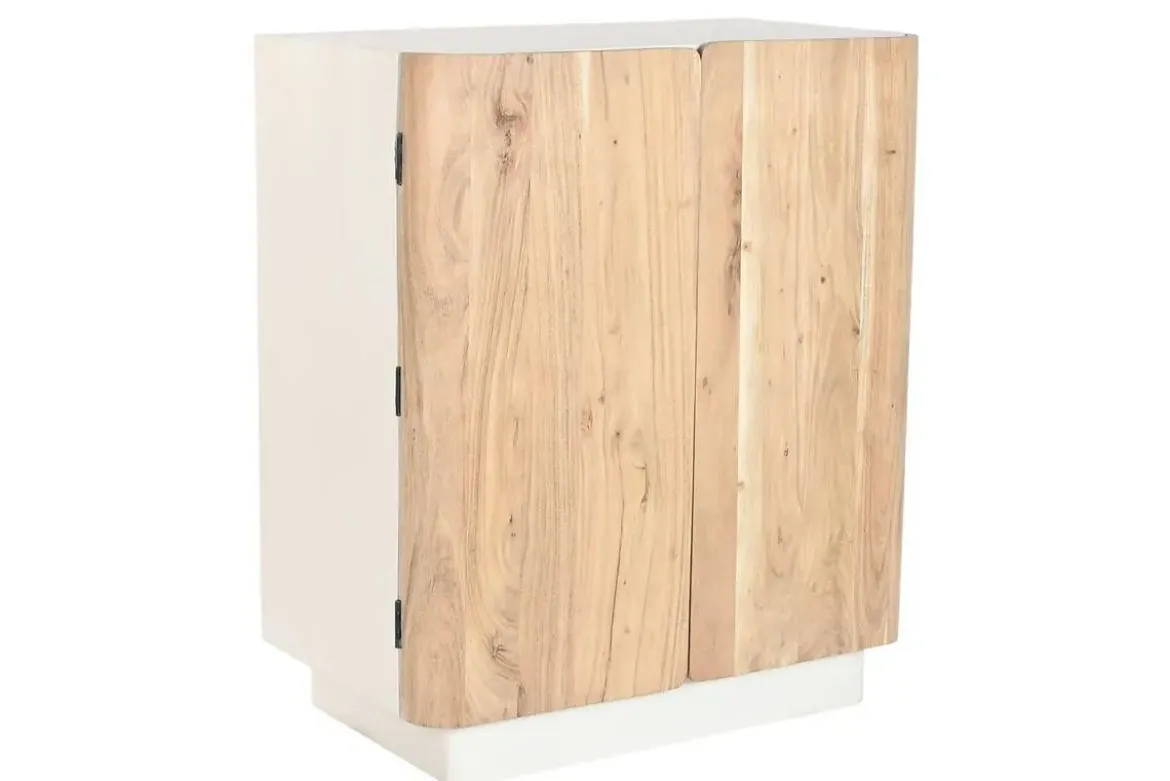 Botellero de Madera Natural con 2 Puertas MB-219443
