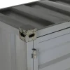 Botellero Industrial Metal y MDF Container Gris MB-217355