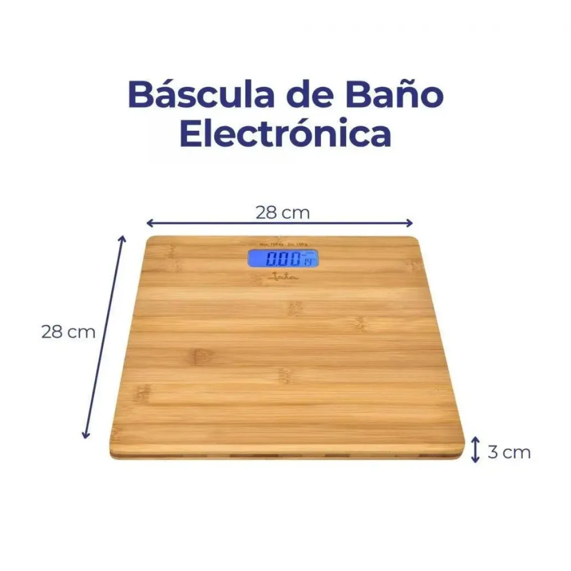Báscula de bambú Jata HBAS1489 JATA-H
