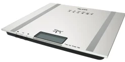 Báscula de Baño JATA Analizador corporal Blanco/Aluminio 532