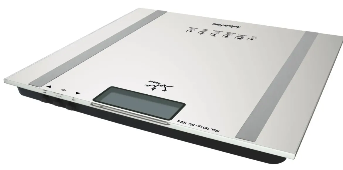 Báscula de Baño JATA Analizador corporal Blanco/Aluminio 532