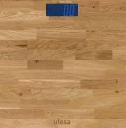 Báscula de Baño Ufesa Geneva Digital de Bambú Alta Precisión 180KG