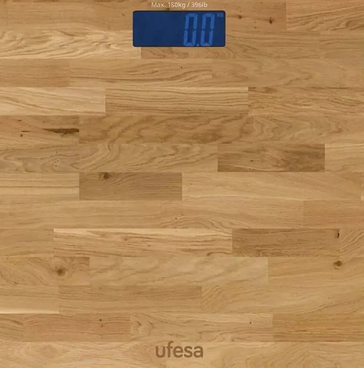 Báscula de Baño Ufesa Geneva Digital de Bambú Alta Precisión 180KG