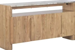 Buffet de Acacia con Tapa de Mármol Natural MB-221941