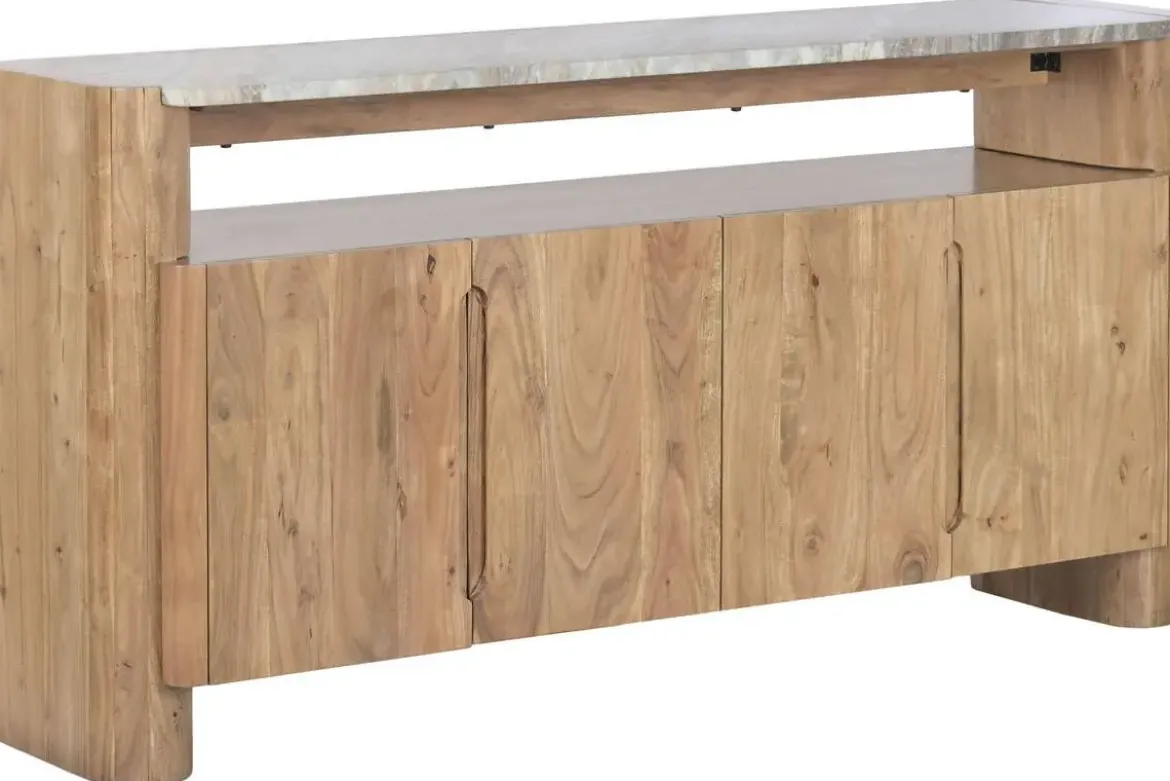 Buffet de Acacia con Tapa de Mármol Natural MB-221941