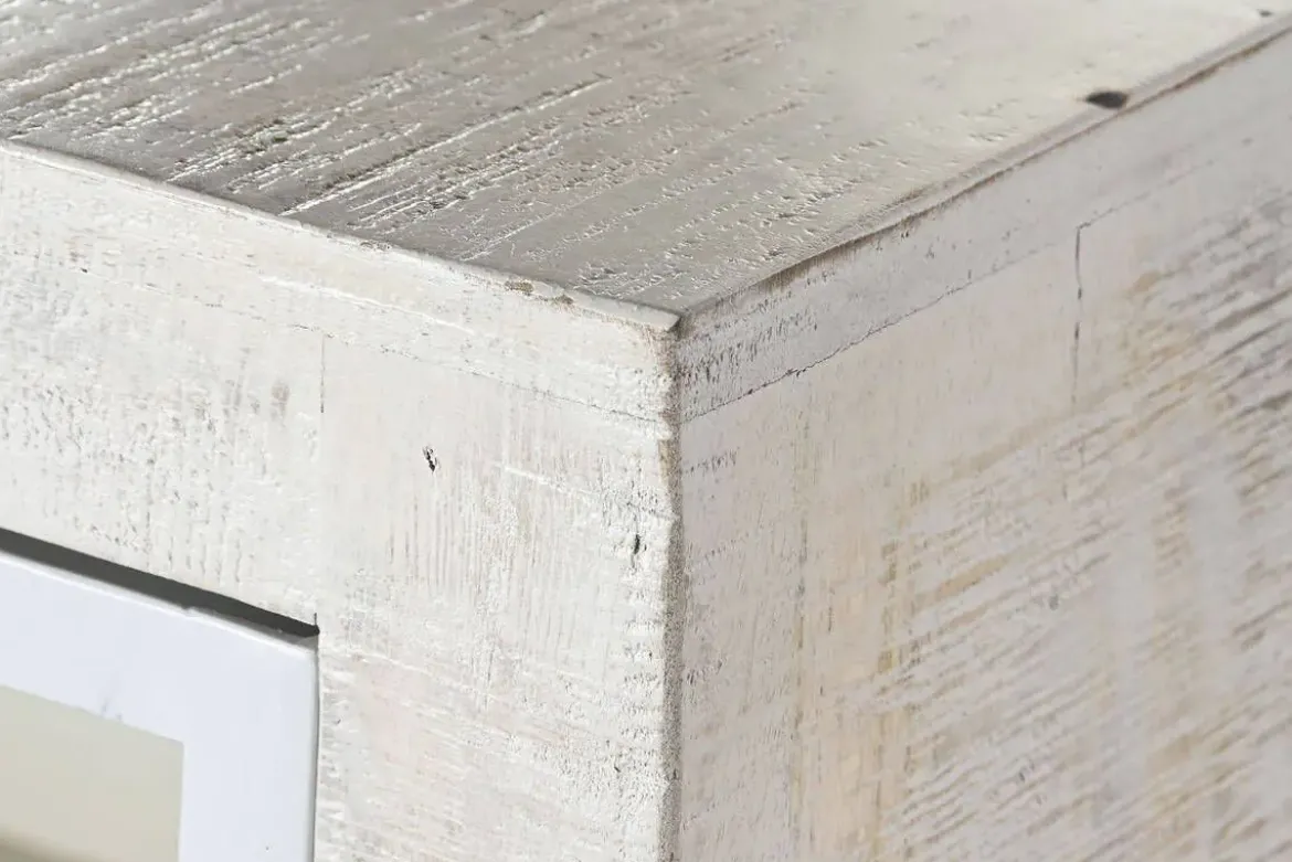 Buffet de Madera de Mango y Metal Blanco Decapé MB-205847