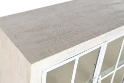 Buffet de Madera de Mango y Metal Blanco Decapé MB-205847