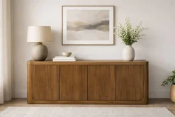 Buffet de Madera Reciclada de Pino con 4 Puertas MB-226028