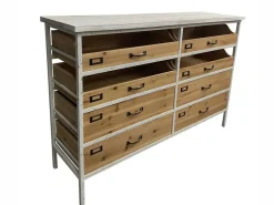 Buffet de Metal con Cajones de Madera de Abeto MACAO 37-246