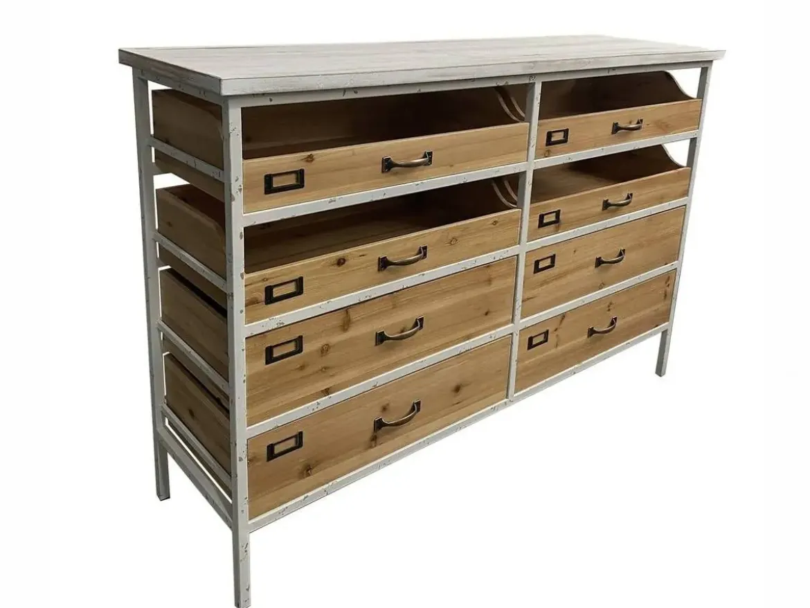 Buffet de Metal con Cajones de Madera de Abeto MACAO 37-246