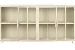Buffet de Metal con 4 Puertas de Cristal Templado MB-227914