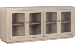 Buffet de Olmo Macizo con 4 Puertas de Cristal MB-226314