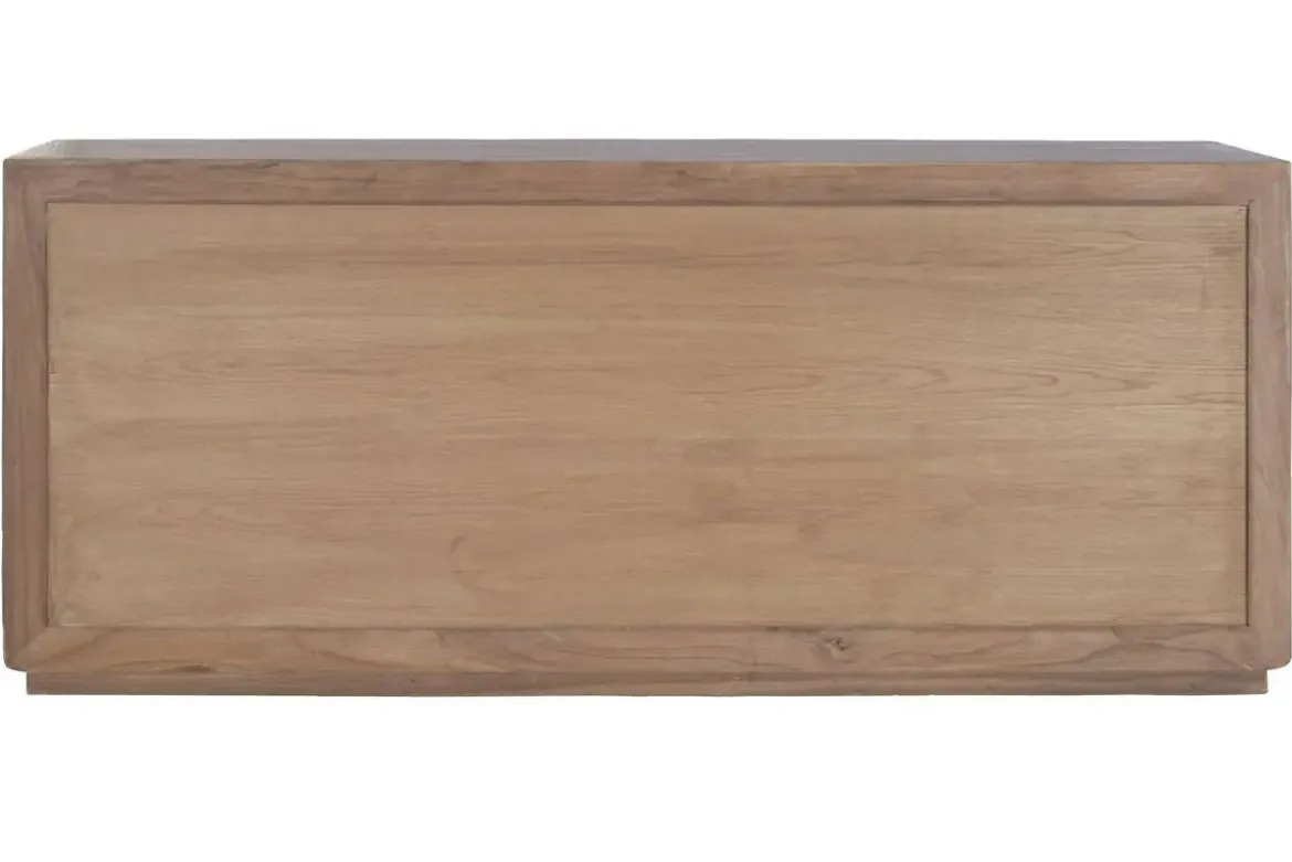 Buffet de Olmo Macizo con 4 Puertas de Cristal MB-226314