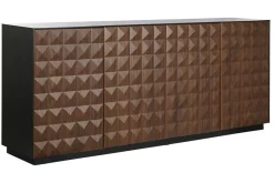 Buffet de Salón MDF Marrón con 4 Puertas y Relieve de Rombos MB-217312