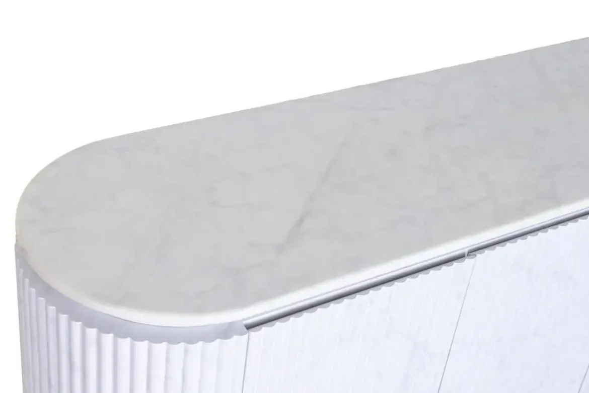 Buffet Moderno Estructura de MDF con Granito Blanco MB-226676