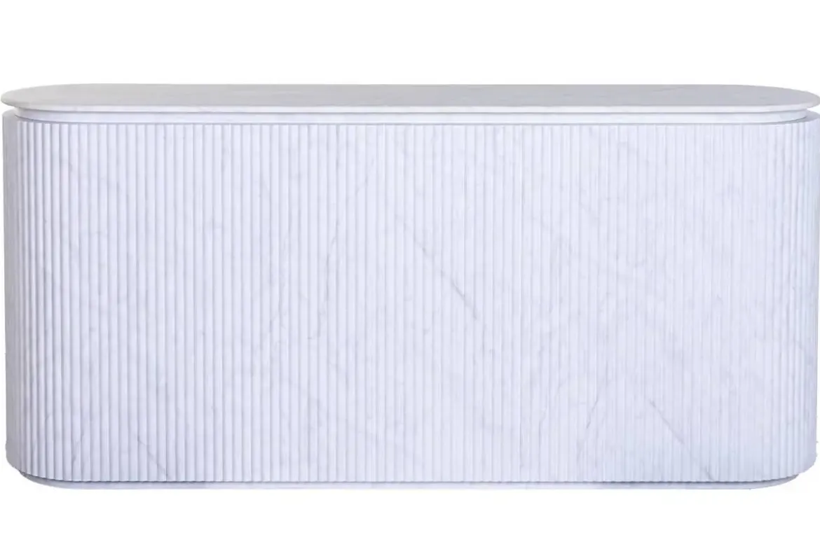 Buffet Moderno Estructura de MDF con Granito Blanco MB-226676