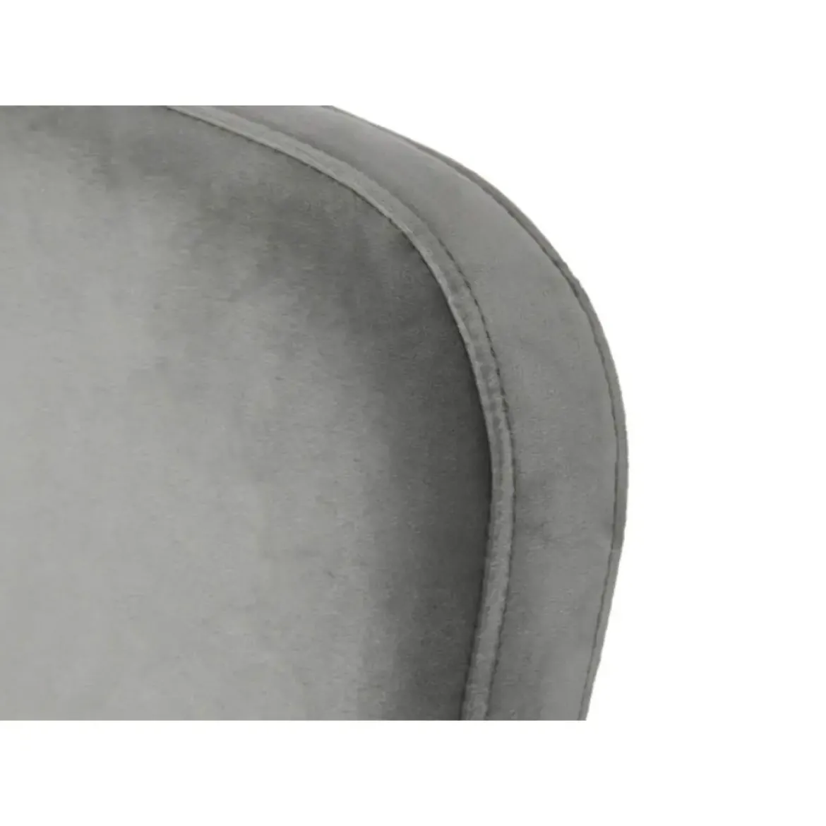 Butaca con Tapizado de Poliéster Color Gris y Patas de Metal MB-206616