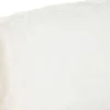 Butaca de Madera Tapizada en Pelo Blanco MB-220500