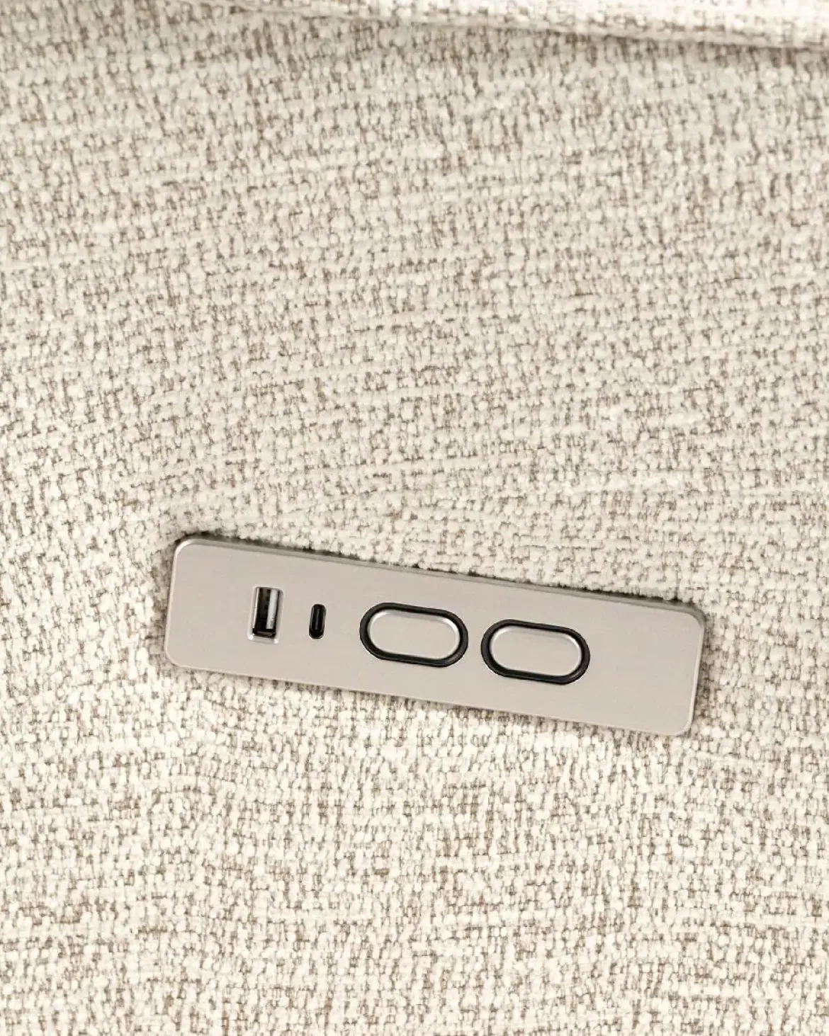 Butaca Giratoria Relax Eléctrica de Gravedad Cero de Tela con USB KAREN