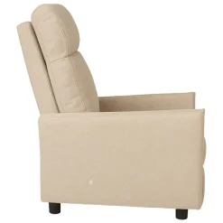 Butaca Reclinable en Tela Beige con Patas Metálicas DUNA TAPBUT0000051