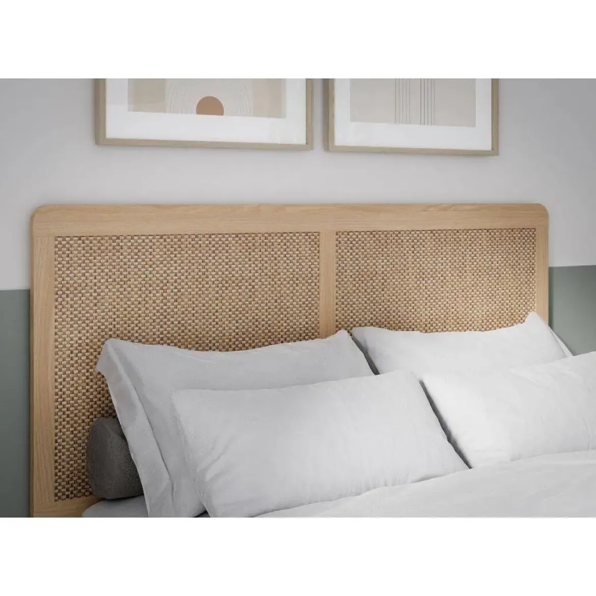 Cabecero de Dormitorio en Roble Elegancia y Tecno Ratán CALASETTA CQSL02-D95D