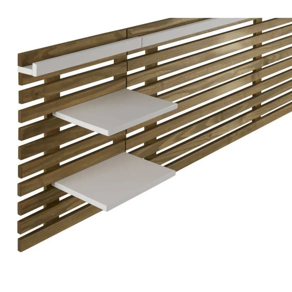 Cabecero de Madera Blanco y Roble Modelo NIDRA