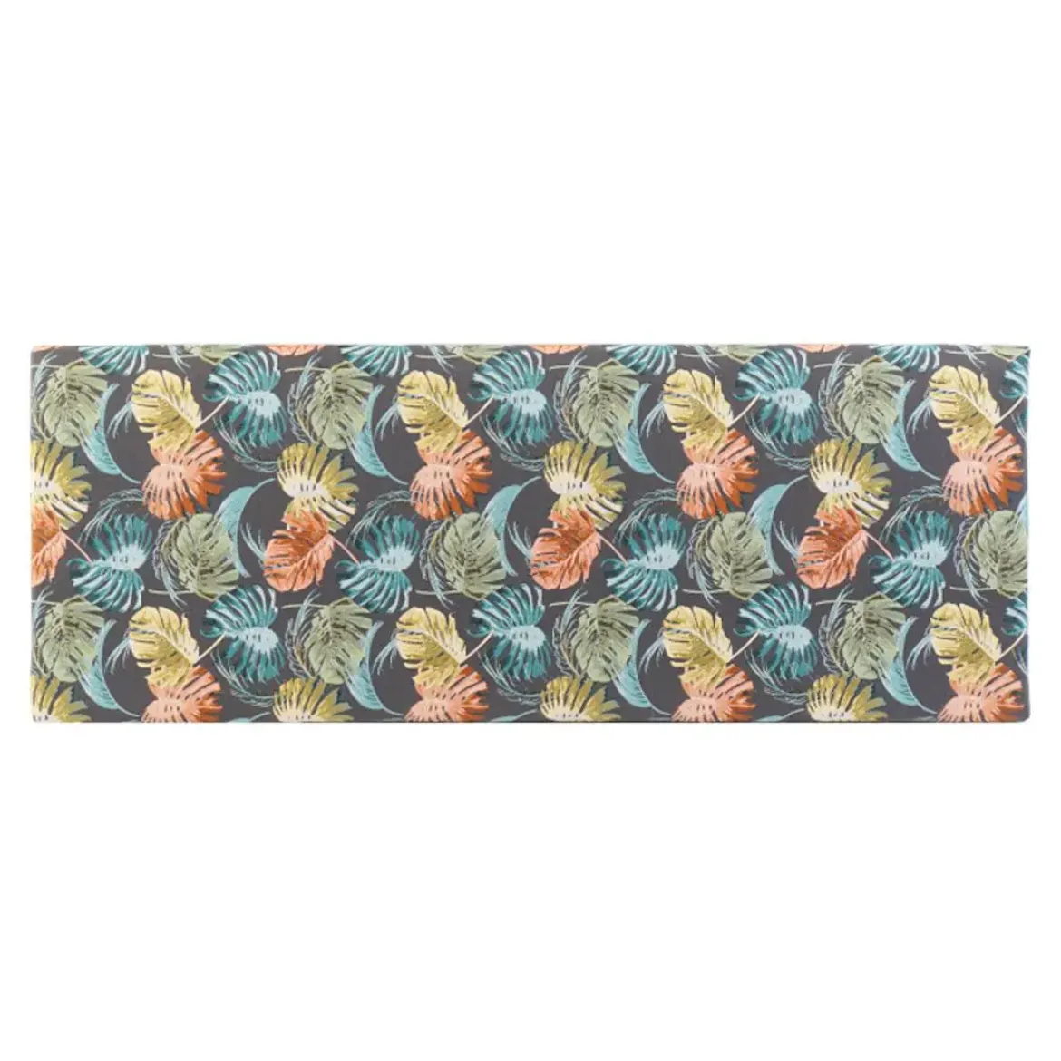 Cabecero de Madera Tapizado en Poliéster Diseño Tropical Colorido MB-162958