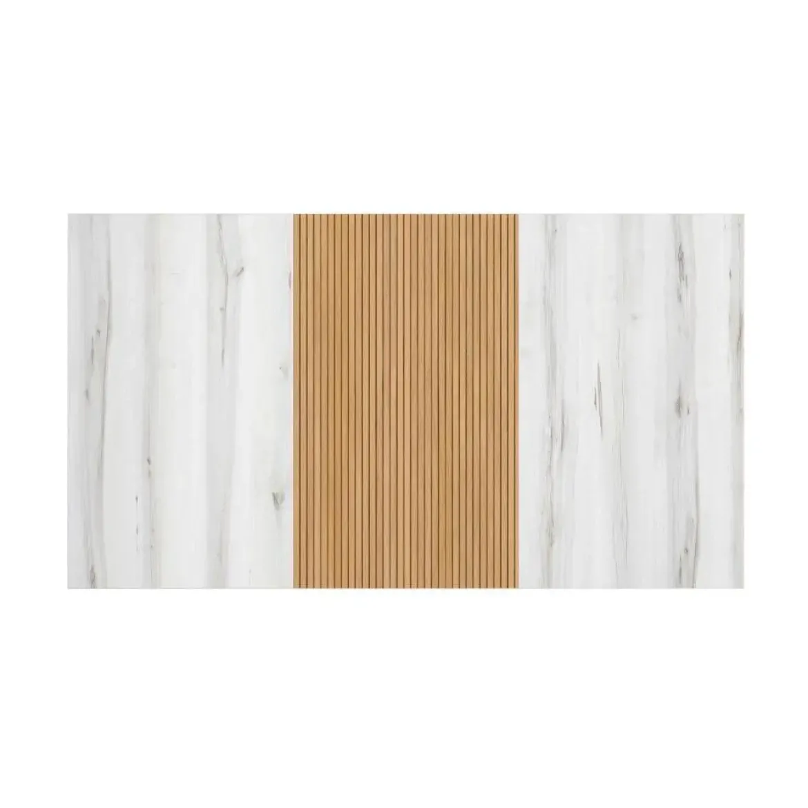 Cabecero de Melamina Color Albo y Rayado Natural ARLÉS EC9811