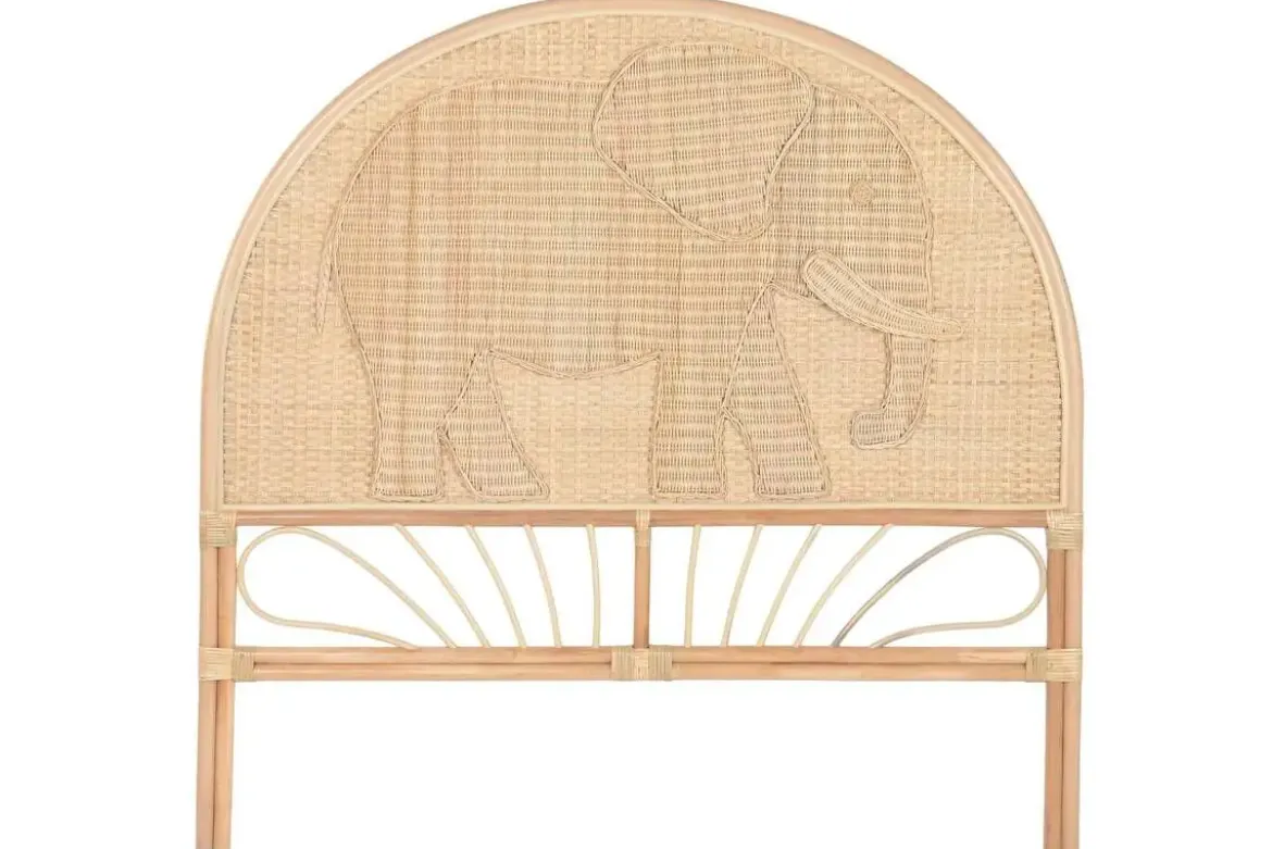 Cabecero de Ratán Natural Elefante MB-223982