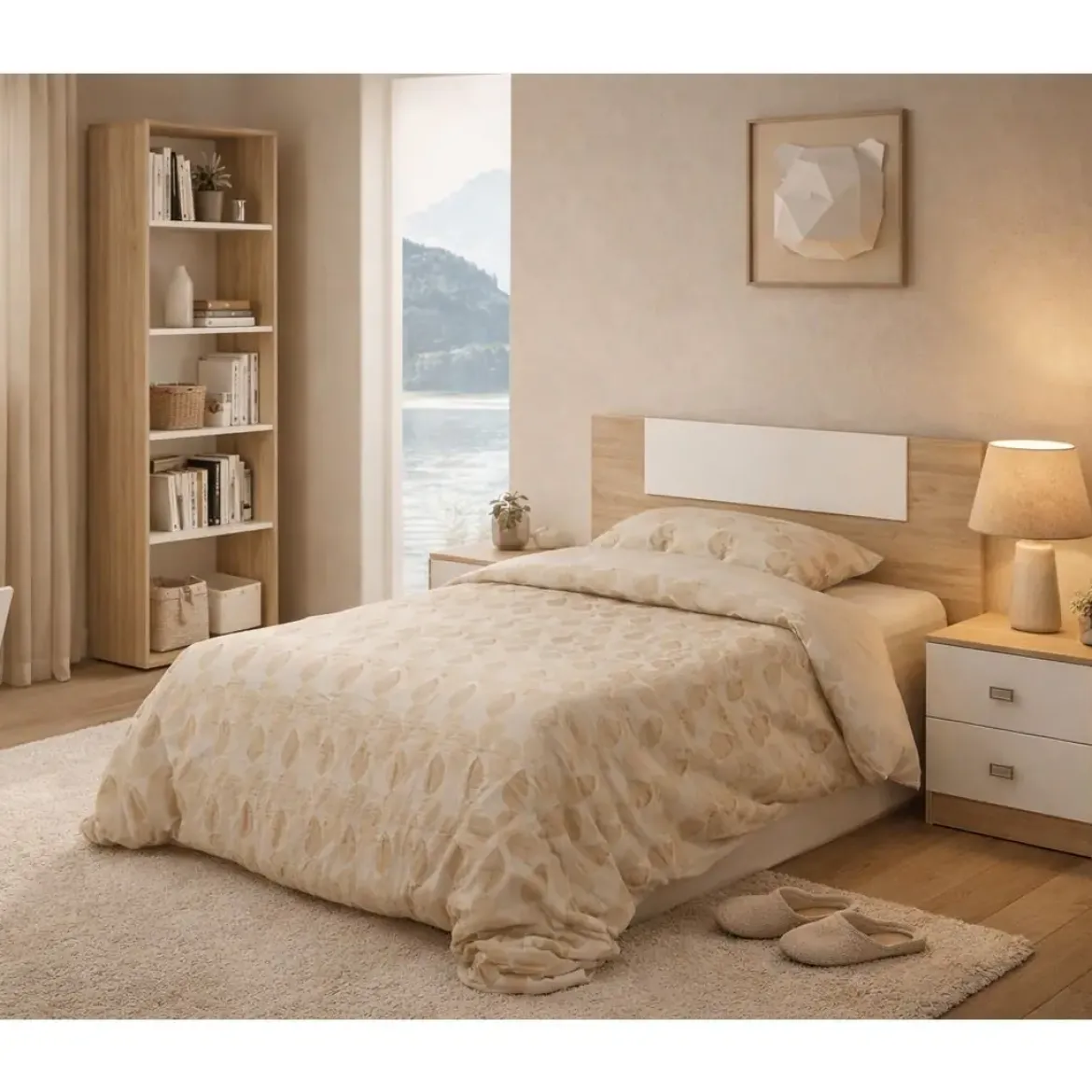 Cabecero Natural Para Cama de 90 cm CHAMPION