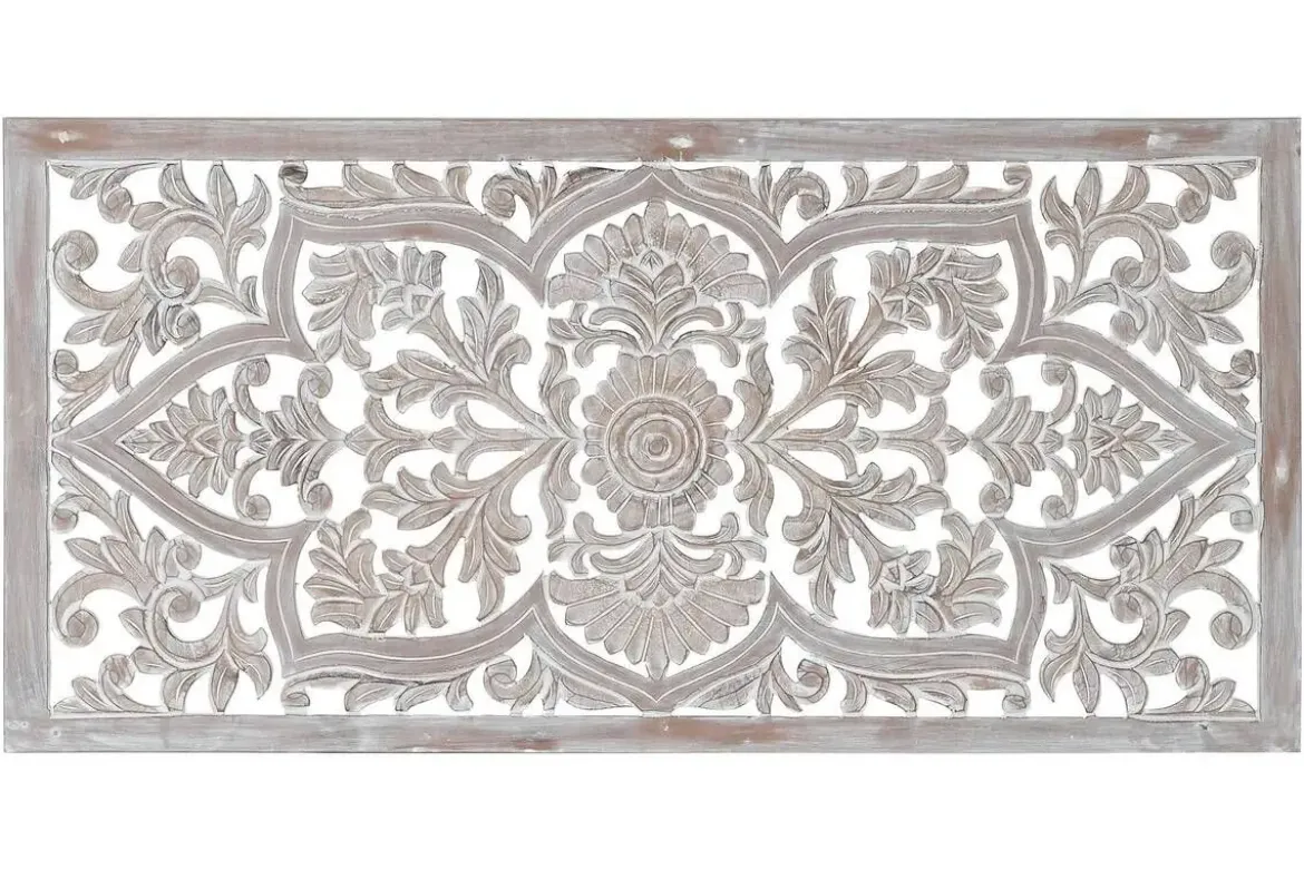 Cabecero Tallado Blanco en MDF 160 cm MB-182454