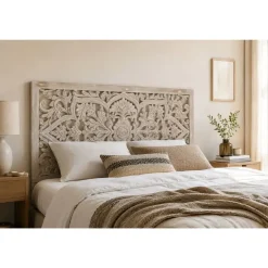 Cabecero Tallado Blanco en MDF 160 cm MB-182454